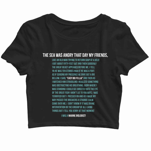 4 TV Series Seinfeld NEWMAN MAIL INFORMATION Custom Printed Graphic Design Crop Top T-Shirt for Women